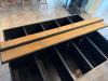 (1) WOOD DISPLAY CABINET WITH DIVIDED COMPARTMENTS - 3