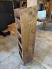 (1) 5-TIER WOOD MOBILE DISPLAY SHELVING UNIT ON WHEELS - 2