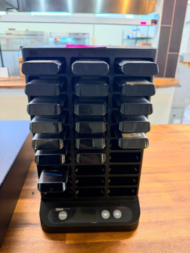 JTECH GUEST CALL RESTAURANT PAGERS WITH CHARGING STATION.