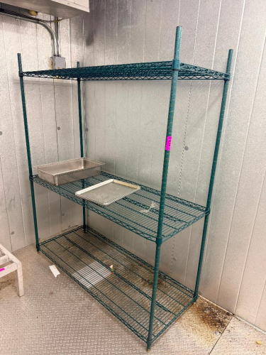 (1) 3 TIER HEAVY DUTY WIRE SHELF