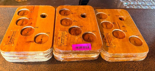 (1) LOT OF BEER FLIGHT TRAYS