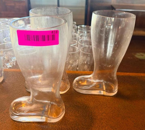 (3) BOOT SHAPED BEER MUGS