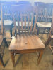 (14) WOODEN BAR BACK DINING CHAIRS - 2