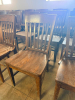 (14) WOODEN BAR BACK DINING CHAIRS - 3