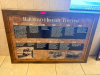 (1) LARGE RAILROAD HISTORY TIMELINE PICTURE FRAME