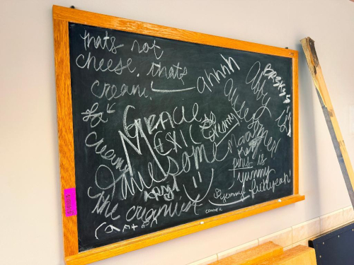 (1) LARGE CHALK BOARD