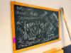 (1) LARGE CHALK BOARD