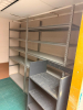 (4) 48" X 12" METAL SHELVES. - 2