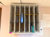 (1) WALL MOUNTED MAIL ORGANIZER