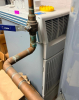 PORTABLE COMMERCIAL AIR CONDITIONING UNIT WITH INTEGRATED WATER TANK, DIGITAL PROGRAMMABLE CONTROL PANEL, MULTIPLE FAN MODES, COOLING MODE, AND HEAVY-DUTY CABINET WITH FRONT AND SIDE AIR GRILLES.