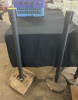 (2) BLACK STANCHION POSTS