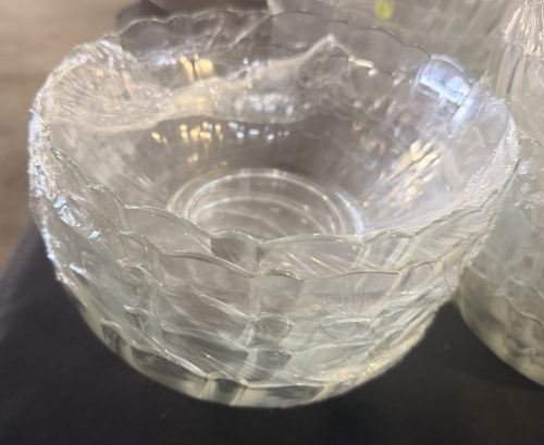 (8) 9" CLEAR GLASS BOWLS