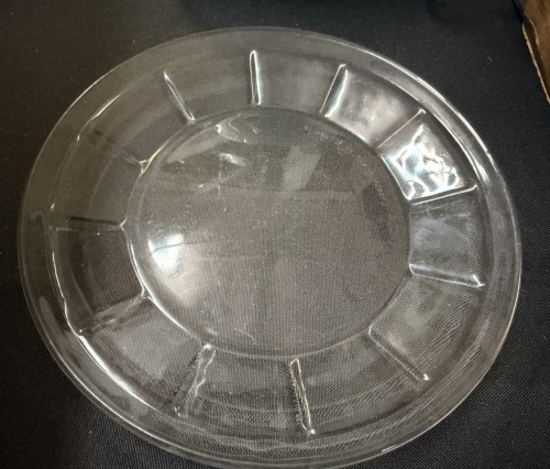 (20) 7.5" CLEAR GLASS PLATES