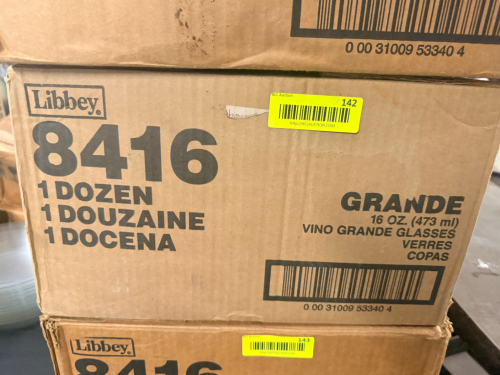 (12) LIBBEY 16 OZ GRANDE WINE GLASSES