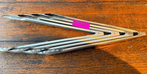 (4) STAINLESS TONGS