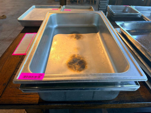 (3) ASSORTED FULL SIZE WATER PANS.