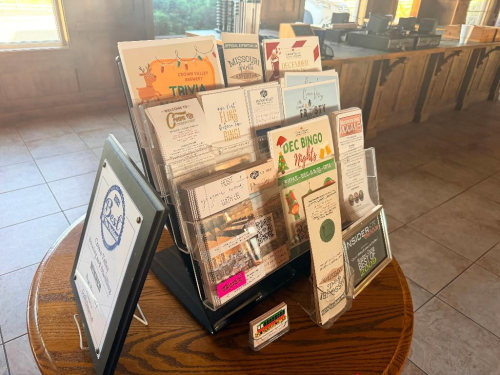 PLASTIC PAMPHLET ORGANIZER.