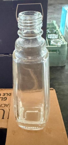 (12) GLASS OLIVE OIL JARS