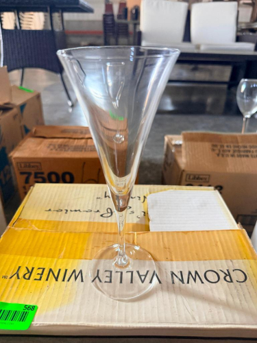 (6) FLUTE GLASSES