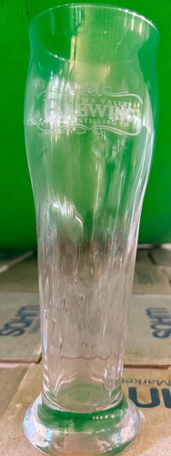 (144) " CROWN VALLEY BREWING" LOGO PILSNER GLASSES