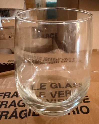 (24) STEMLESS WINE GLASSES.