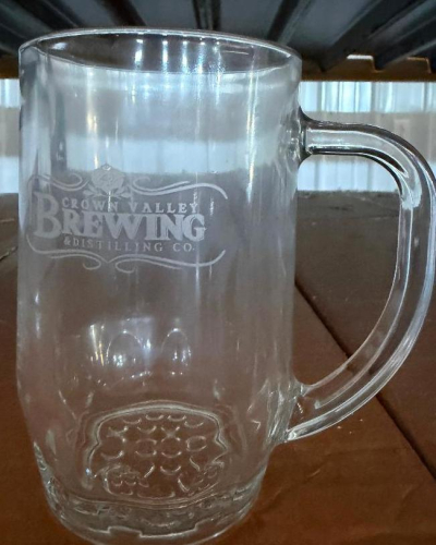 (216) " CROWN VALLEY WINERY" LOGO BEER MUGS.