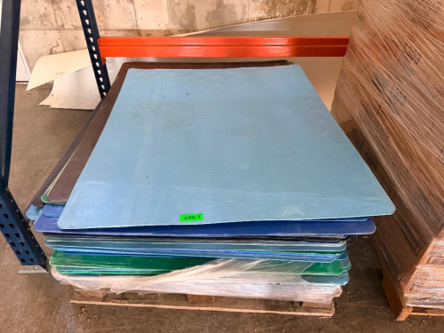 (1) PALLET OF 48" X 42" CORRUGATED POSTER BOARD.