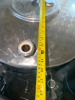 (3) STAINLESS STEEL VARIABLE-CAPACITY STORAGE / PROCESSING TANKS WITH (2) ADDITIONAL STAINLESS STEEL CYLINDRICAL VESSEL ASSEMBLIES. MAIN TANKS FEATURE DIMPLED / DECORATIVE STAINLESS EXTERIORS, REMOVABLE TOP LIDS, MULTIPLE SANITARY PORTS, BOTTOM OUTLET VAL - 7