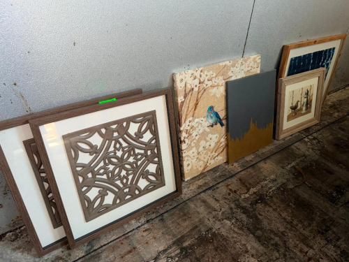 (6) ASSORTED DECORATIVE WALL ART PIECES