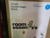 (1) SET OF (2) COUNTER HEIGHT STOOLS - 2