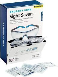 (3) BOXES OF (100) PRE-MOISTENED LENS CLEANING TISSUES