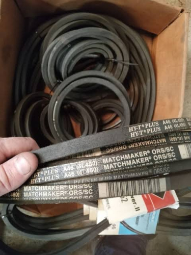 (1) BOX OF MISC V-BELTS