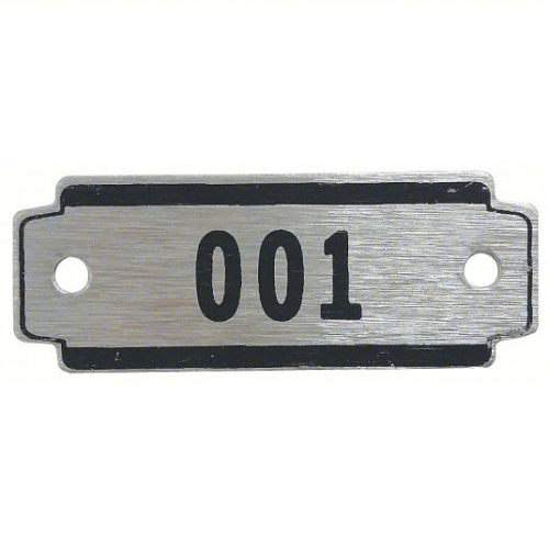 (1) CASE OF ALUMINUM LOCKER TAGS