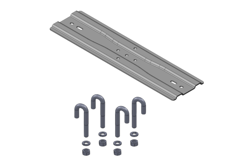 (4) CHANNEL RACK TO RUNWAY MOUNTING PLATE