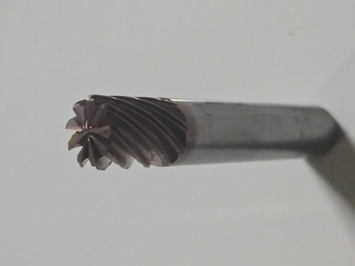 (2) CARBIDE CORNER RADIUS END MILLS