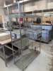 48" X 18"FOUR TIER WIRE SHELF ( ON CASTERS )