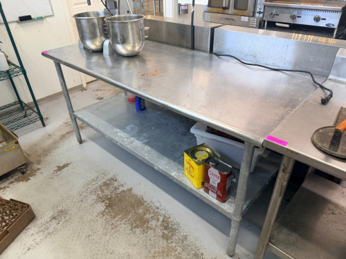 72" X 30" STAINLESS TABLE.