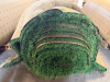 7.5' W X 40' L ARTIFICIAL TURF / ASTROTURF WITH GREEN SYNTHETIC GRASS SURFACE AND WOVEN BACKING. TURF IS ROLLED FOR STORAGE AND SHOWS VISIBLE DIRT, WEAR, FRAYING, AND RESIDUE CONSISTENT WITH PREVIOUS INSTALLATION AND REMOVAL. - 2
