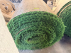 7.5' W X 40' L ARTIFICIAL TURF / ASTROTURF WITH GREEN SYNTHETIC GRASS SURFACE AND WOVEN BACKING. TURF IS ROLLED FOR STORAGE AND SHOWS VISIBLE DIRT, WEAR, FRAYING, AND RESIDUE CONSISTENT WITH PREVIOUS INSTALLATION AND REMOVAL. - 2