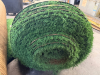 7.5' W X 40' L ARTIFICIAL TURF / ASTROTURF WITH GREEN SYNTHETIC GRASS SURFACE AND WOVEN BACKING. TURF IS ROLLED FOR STORAGE AND SHOWS VISIBLE DIRT, WEAR, FRAYING, AND RESIDUE CONSISTENT WITH PREVIOUS INSTALLATION AND REMOVAL. - 2