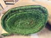 7.5' W X 40' L ARTIFICIAL TURF / ASTROTURF WITH GREEN SYNTHETIC GRASS SURFACE AND WOVEN BACKING. TURF IS ROLLED FOR STORAGE AND SHOWS VISIBLE DIRT, WEAR, FRAYING, AND RESIDUE CONSISTENT WITH PREVIOUS INSTALLATION AND REMOVAL. - 2