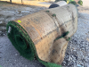 7.5' W X 40' L ARTIFICIAL TURF / ASTROTURF WITH GREEN SYNTHETIC GRASS SURFACE AND WOVEN BACKING. TURF IS ROLLED FOR STORAGE AND SHOWS VISIBLE DIRT, WEAR, FRAYING, AND RESIDUE CONSISTENT WITH PREVIOUS INSTALLATION AND REMOVAL.