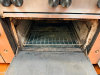 VULCAN COMMERCIAL SIX-BURNER NATURAL GAS RANGE WITH STANDARD OVEN BASE, HEAVY-DUTY CAST IRON OPEN-TOP GRATES, INDIVIDUAL BURNER CONTROLS, STAINLESS STEEL FRONT, BACKSPLASH, OVEN RACK, AND CASTERS. - 5