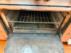 VULCAN COMMERCIAL SIX-BURNER NATURAL GAS RANGE WITH STANDARD OVEN BASE, HEAVY-DUTY CAST IRON OPEN-TOP GRATES, INDIVIDUAL BURNER CONTROLS, STAINLESS STEEL FRONT, BACKSPLASH, OVEN RACK, AND CASTERS. - 4