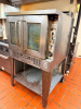 BAKERS PRIDE COMMERCIAL DOUBLE-DOOR CONVECTION OVEN WITH STAINLESS STEEL EXTERIOR, DUAL GLASS VIEWING WINDOWS, MANUAL CONTROLS, INTERIOR RACK GUIDES, AND (5) WIRE OVEN RACKS. - 2