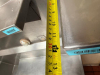 48" W X 12" D REGENCY SPACE SOLUTIONS WALL-MOUNTED STAINLESS STEEL OVER SHELF WITH RAISED REAR AND SIDE EDGES. - 3