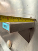 69" WIDE X 8" STAINLESS STEEL OVER SHELF WITH RAISED REAR EDGE AND HEAVY-DUTY TRIANGULAR WALL SUPPORT BRACKETS - 2