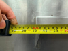 69" WIDE X 8" STAINLESS STEEL OVER SHELF WITH RAISED REAR EDGE AND HEAVY-DUTY TRIANGULAR WALL SUPPORT BRACKETS - 3