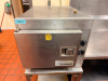 CLEVELAND STEAMCRAFT COMMERCIAL COUNTERTOP STEAMER WITH STAINLESS STEEL CABINET, FRONT-HINGED DOOR, MULTIPLE INTERIOR PAN RACK POSITIONS, MANUAL/TIMED CONTROLS, AND STAINLESS STEEL EQUIPMENT STAND WITH LOWER SHELF. - 3