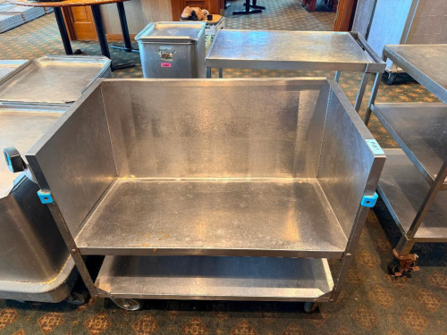 34" STAINLESS TRAY CART